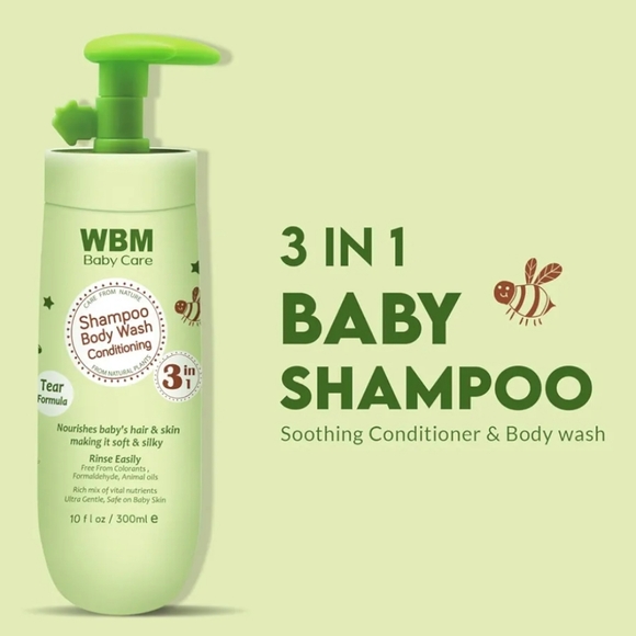 3-in-1 Baby Shampoo, Body Wash & Conditioner 10 oz (Pack of 2) - Picture 1 of 8